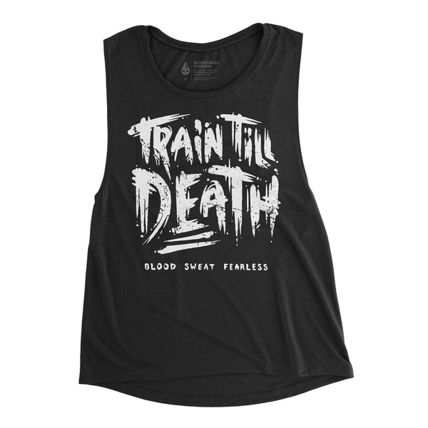 Train Till Death Womens Muscle Tee